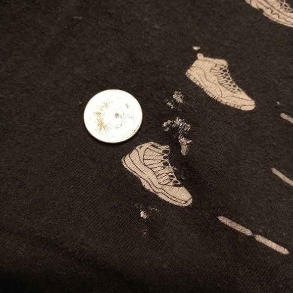 '08 Michael Jordan T-shirt L blk double sided measurement - Picture 5 of 12